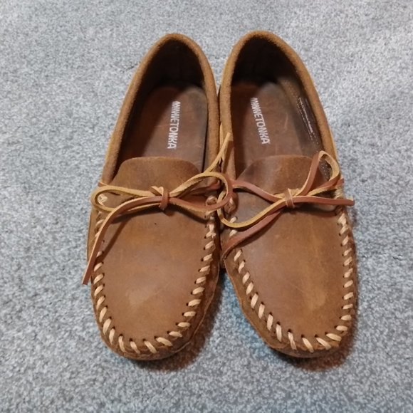 Minnetonka Double Bottom Softsole Mocassins Men's size 7 - Picture 4 of 6